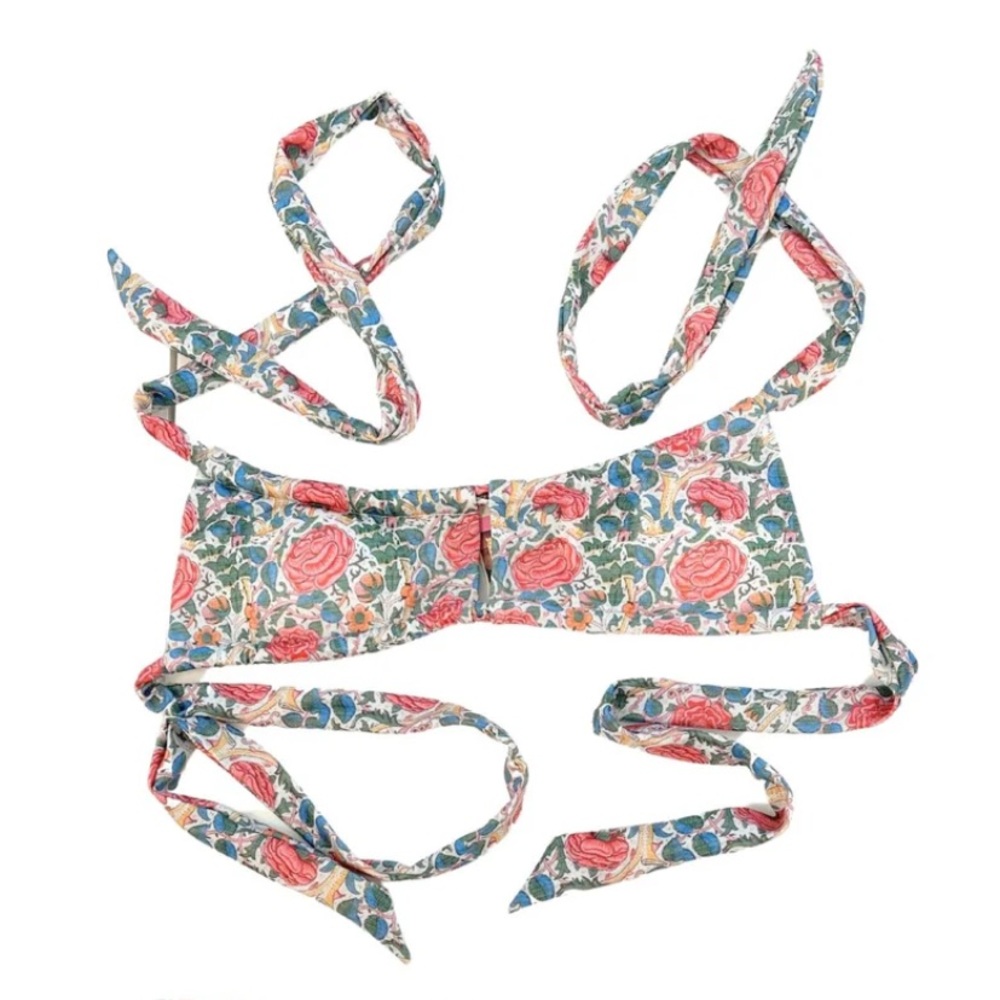 Strawberry Milk Mob Lemon Vine Bikini Top NWT